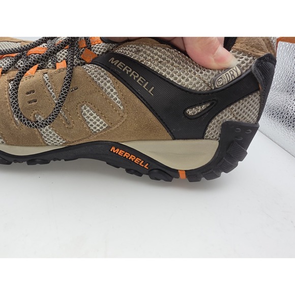 Merrell Men\'s Accentor Low Suede Trail Hiking Shoes Otter / Burnt Orange Sz 11.5 main image 5